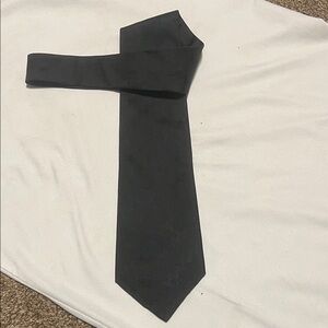 Audrey Buckner black textured 100% silk tie